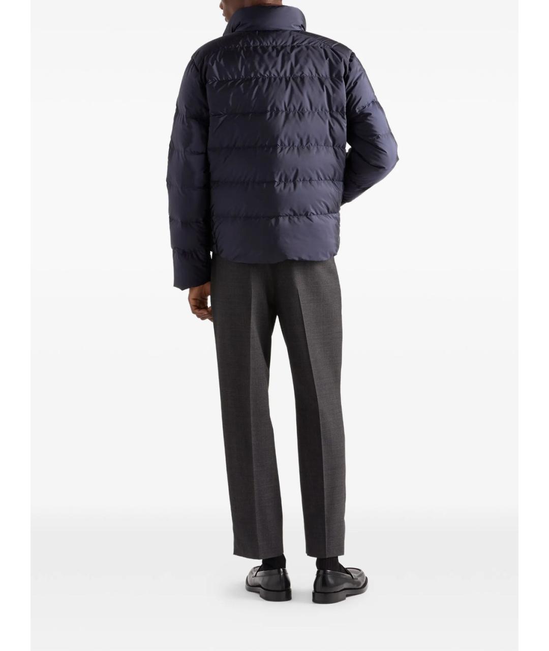 PRADA Синяя полиамидовая куртка, фото 5