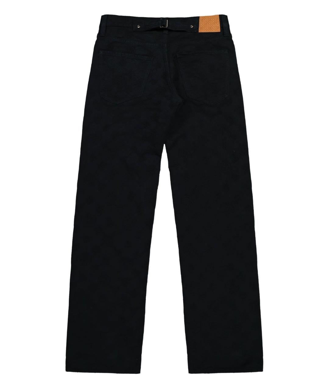 CASABLANCA Черные хлопковые повседневные брюки, фото 3