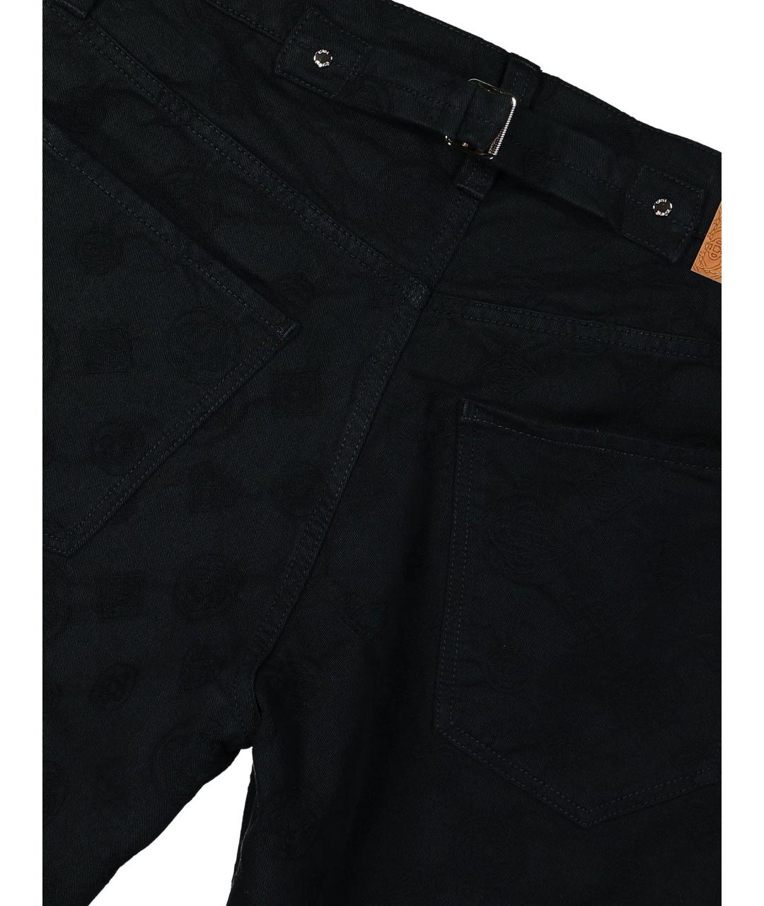 CASABLANCA Черные хлопковые повседневные брюки, фото 5