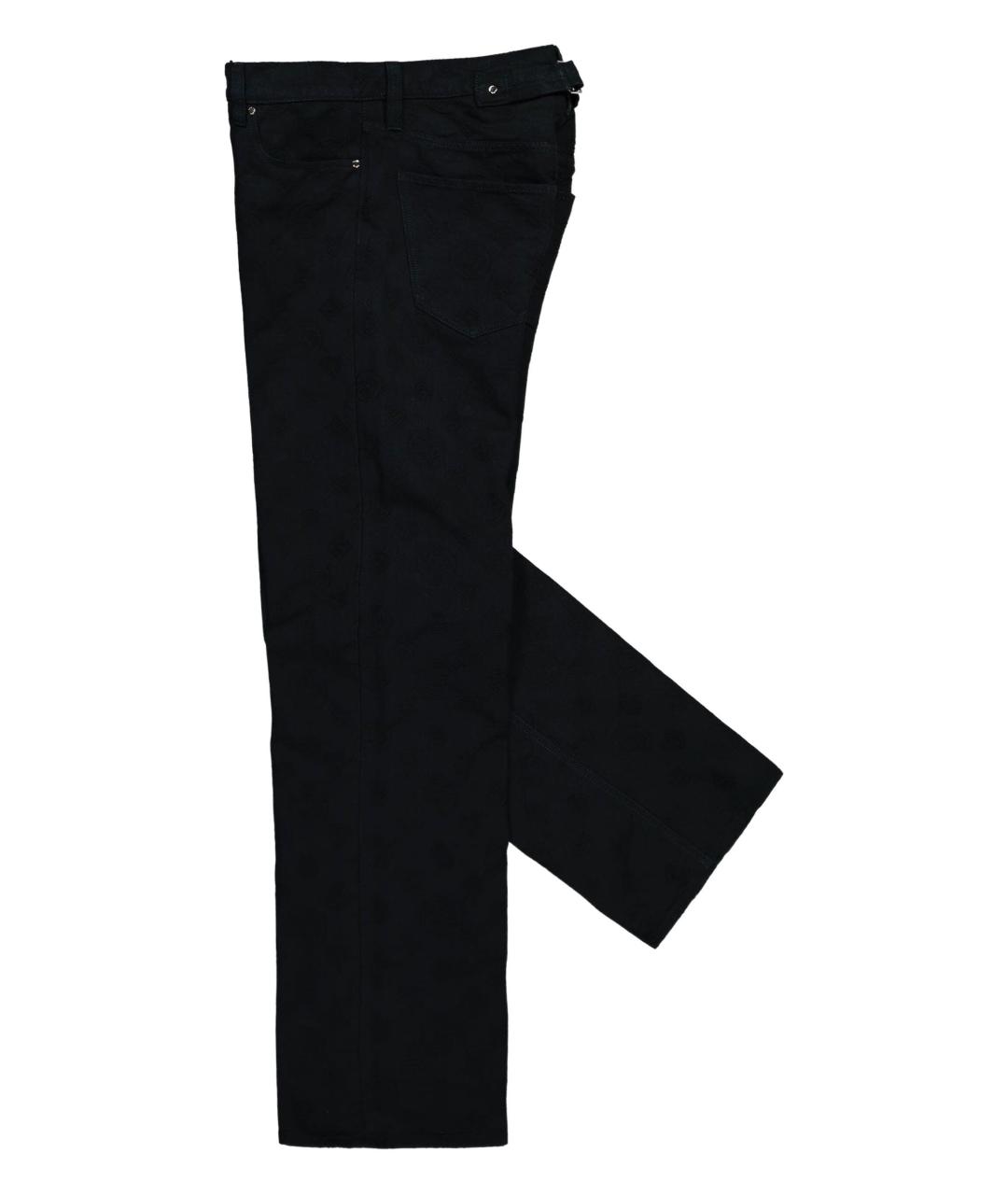 CASABLANCA Черные хлопковые повседневные брюки, фото 2