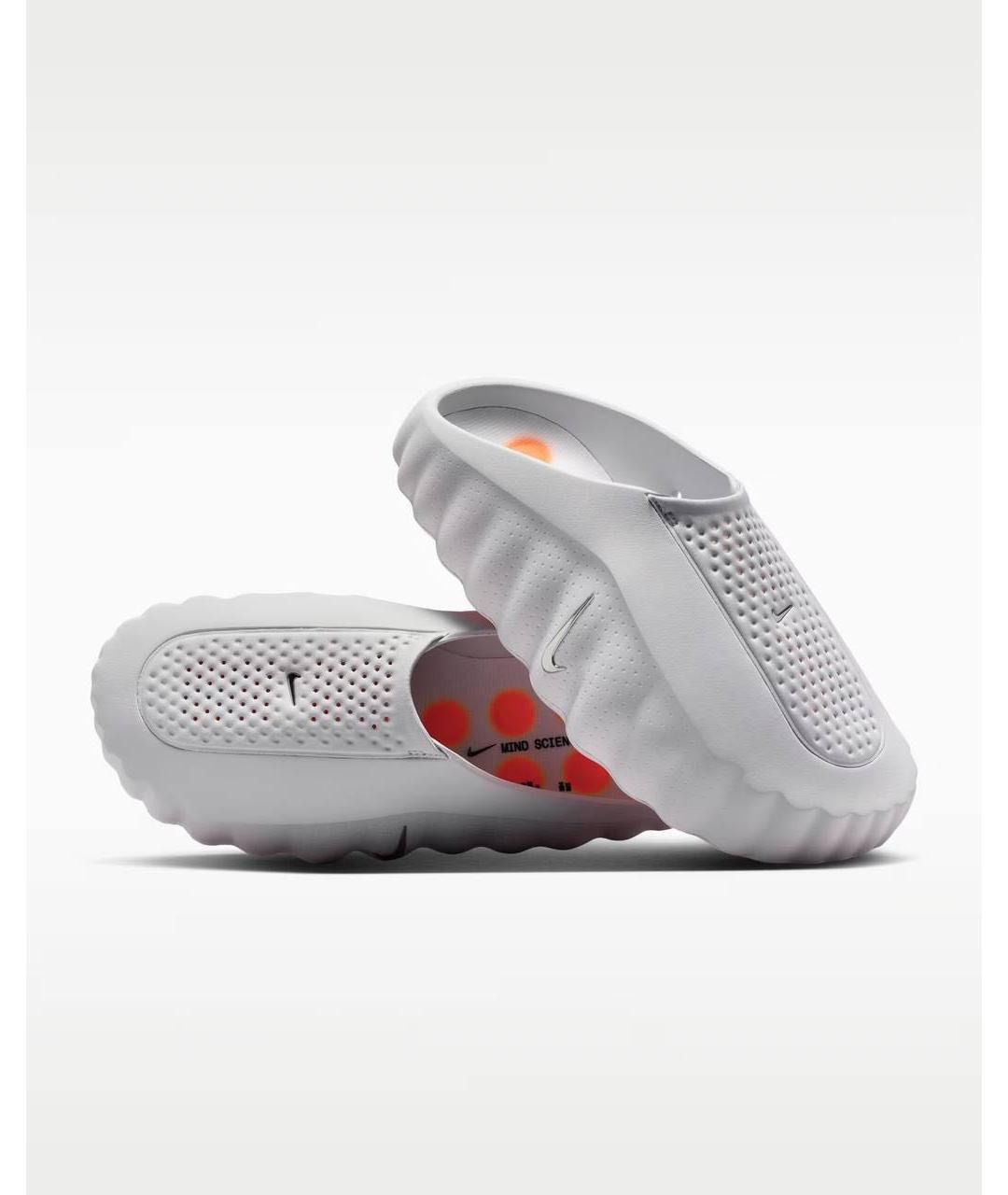 NIKE Серые резиновые шлепанцы, фото 2