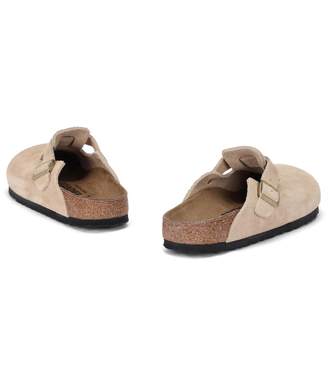 BIRKENSTOCK Бежевые кожаные сандалии, фото 4