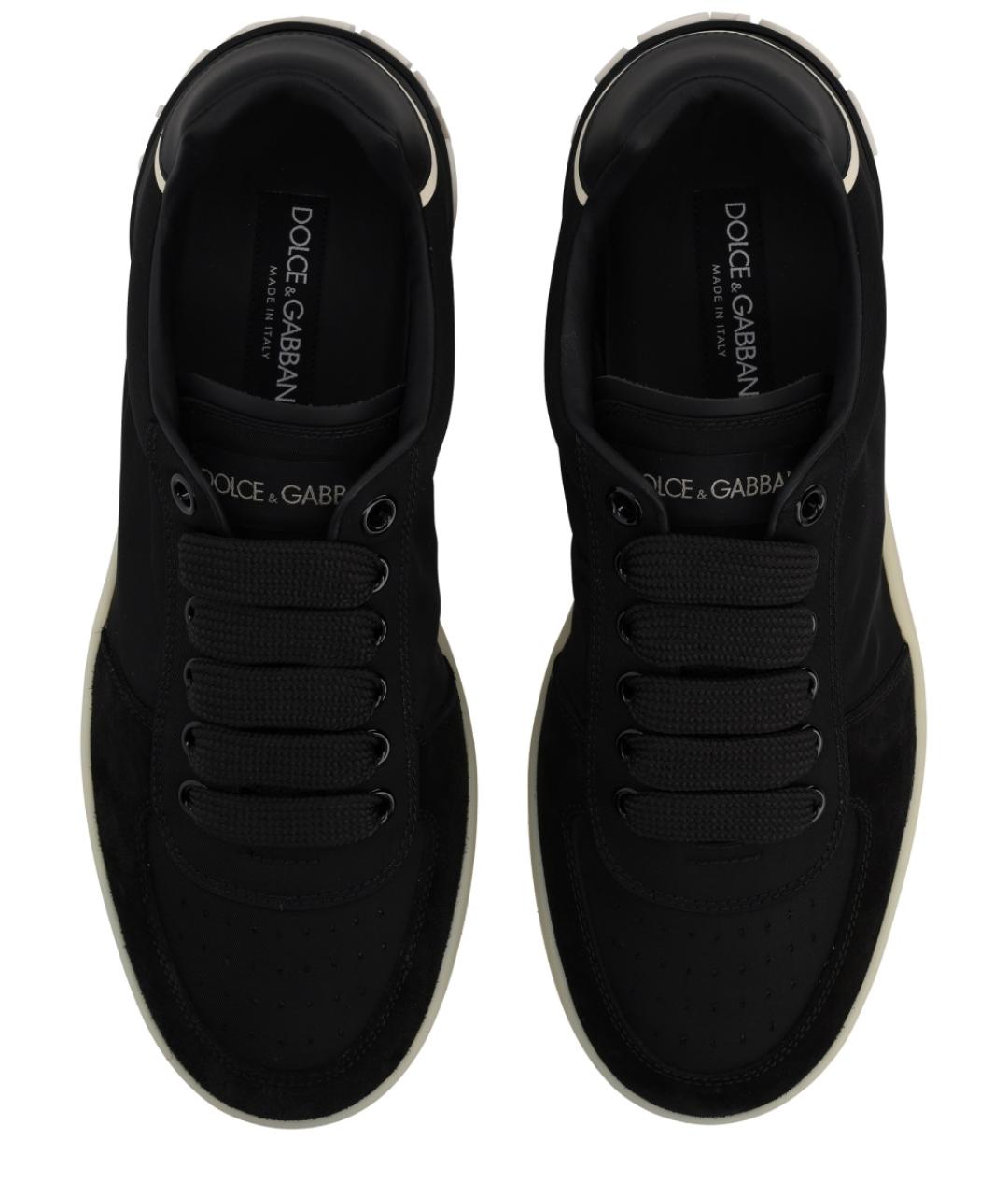 DOLCE&GABBANA Черные низкие кроссовки / кеды, фото 5