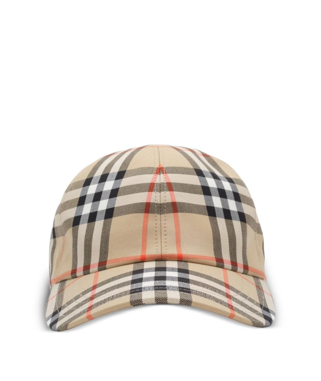 BURBERRY Бежевая хлопковая кепка, фото 1