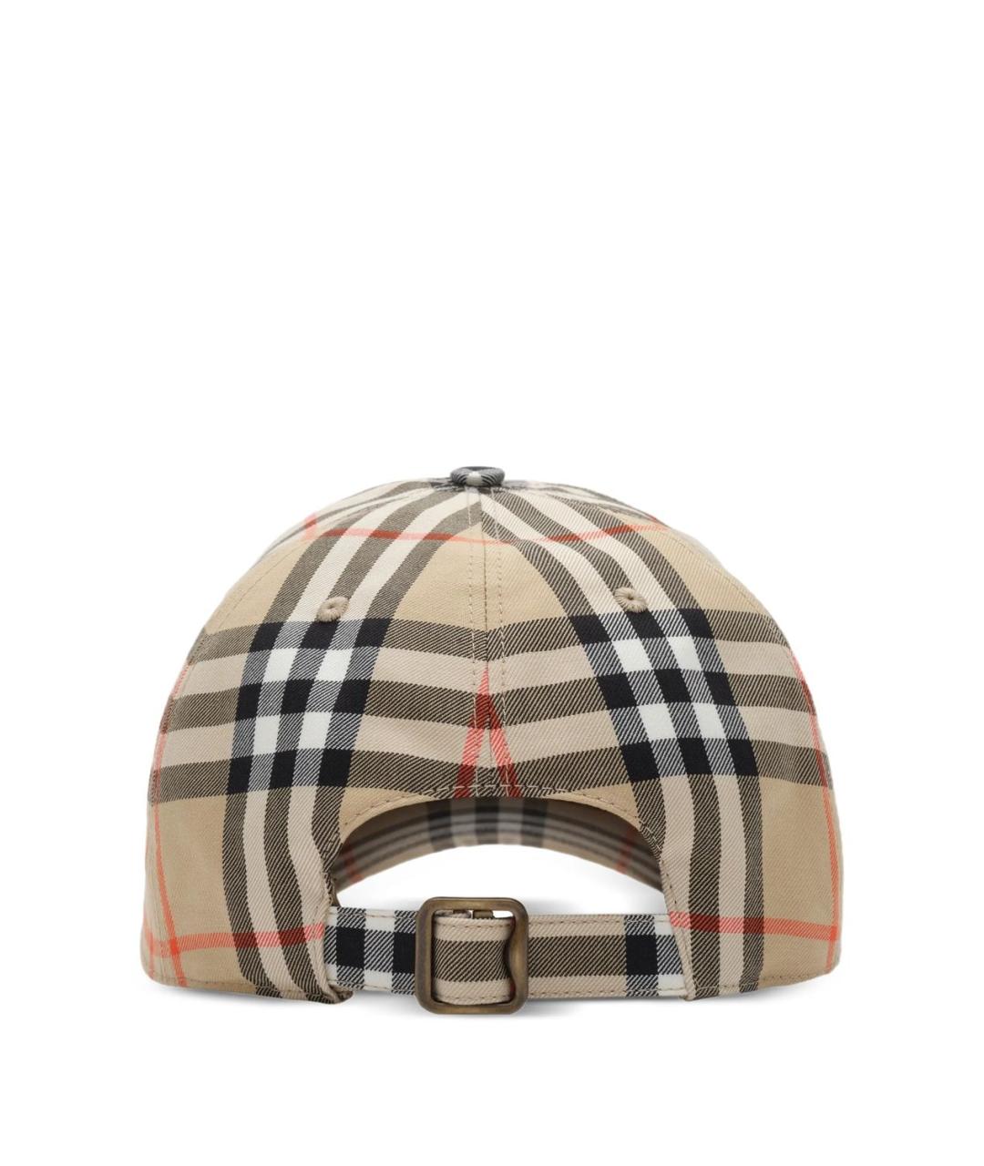 BURBERRY Бежевая хлопковая кепка, фото 3