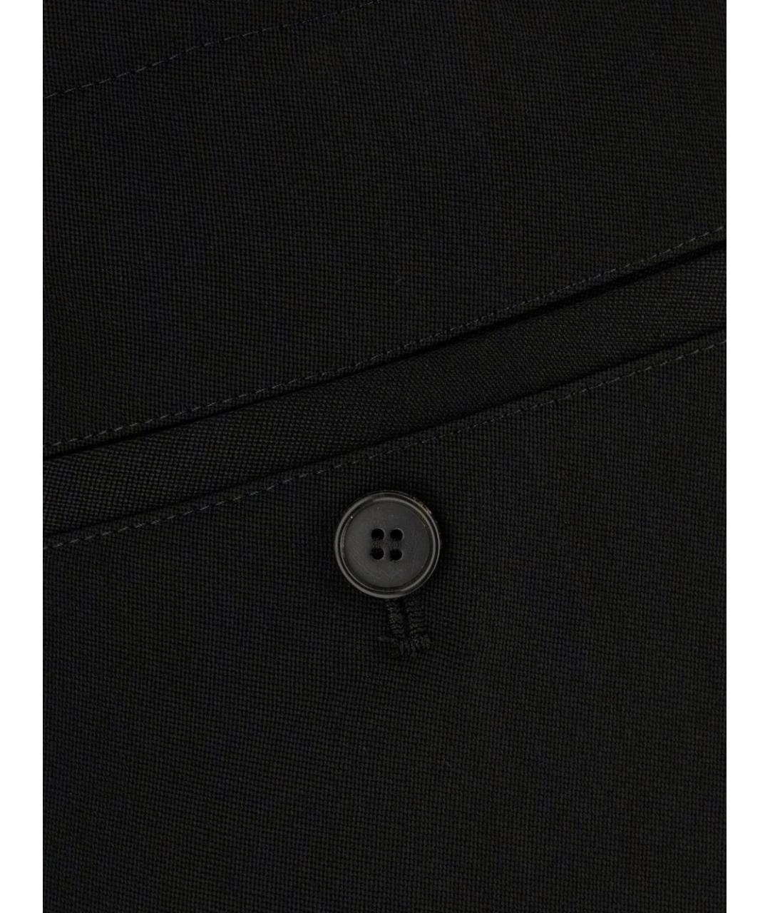 GIVENCHY Черные шерстяные прямые брюки, фото 3