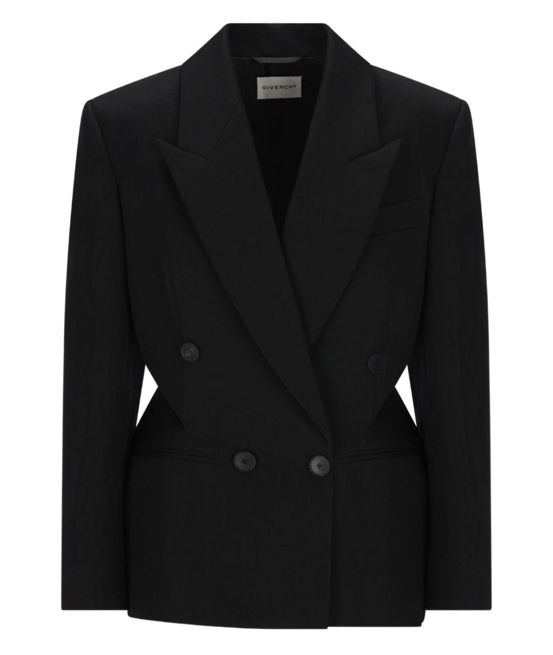 GIVENCHY Черный шерстяной жакет/пиджак, фото 1