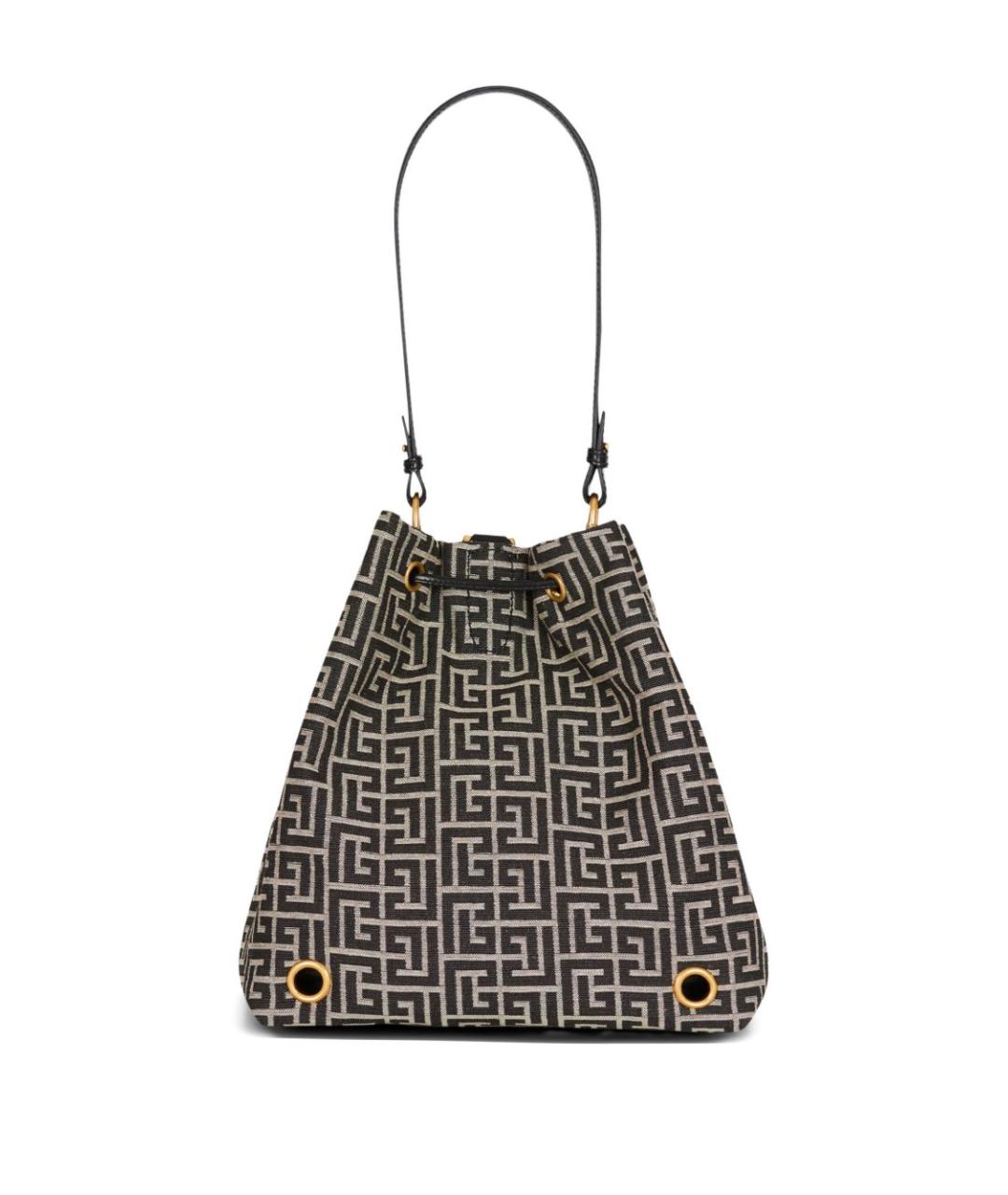 BALMAIN Коричневая синтетическая сумка через плечо, фото 2