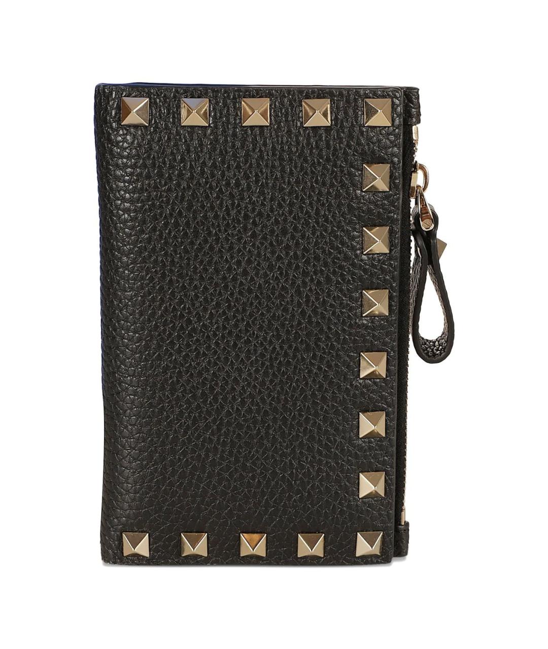 VALENTINO Черный кожаный кардхолдер, фото 4