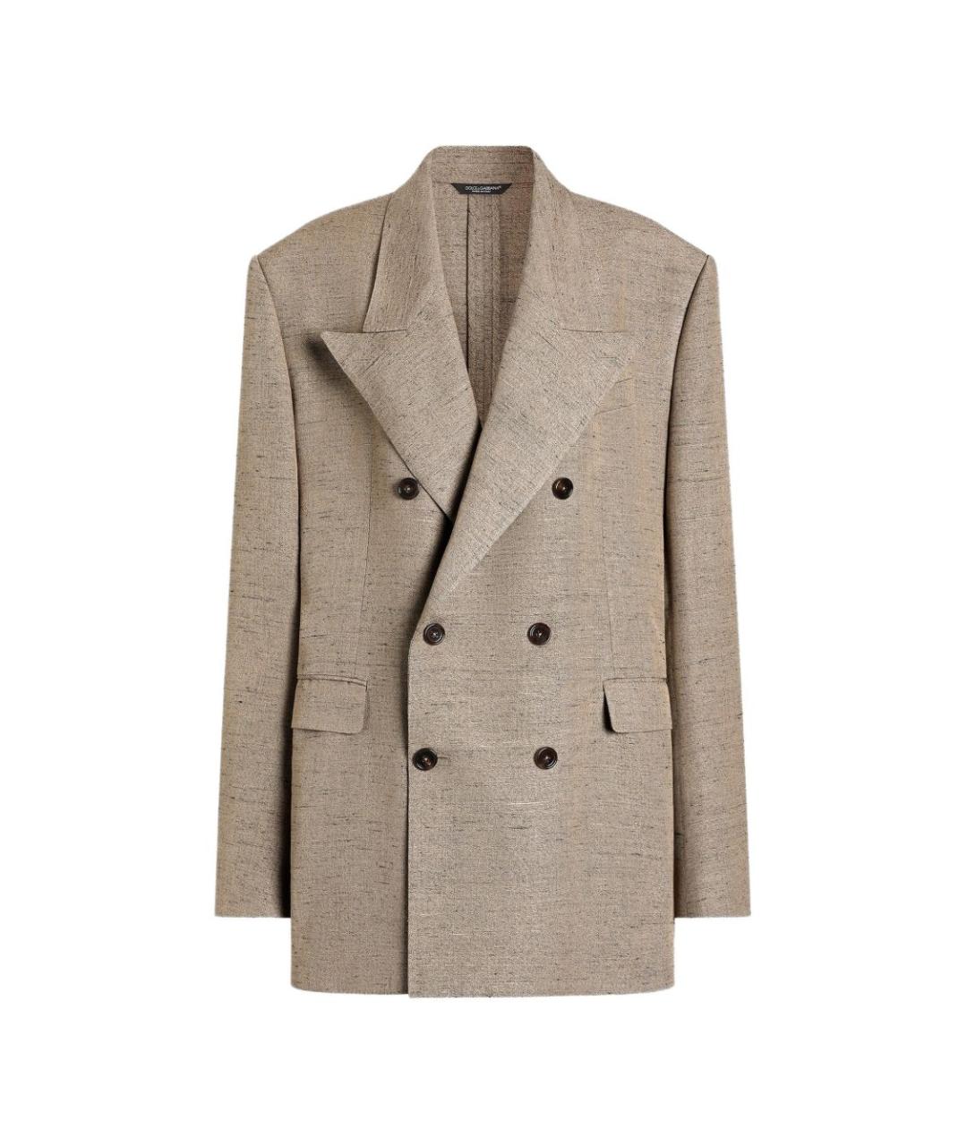 DOLCE&GABBANA Бежевый жакет/пиджак, фото 1