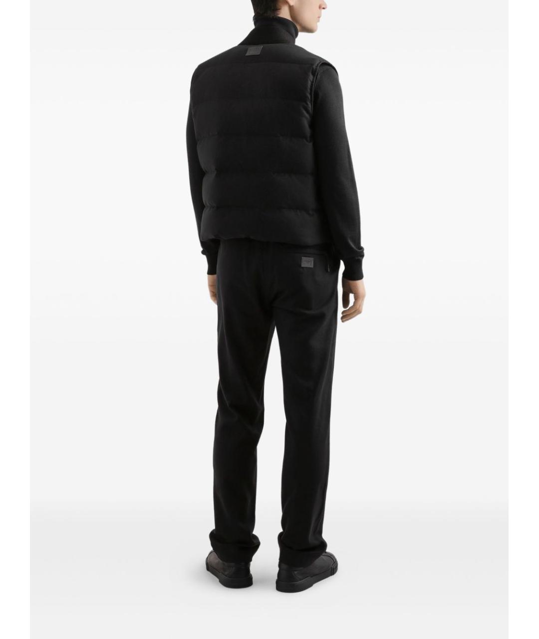 DOLCE&GABBANA Черный хлопковый жилет, фото 4