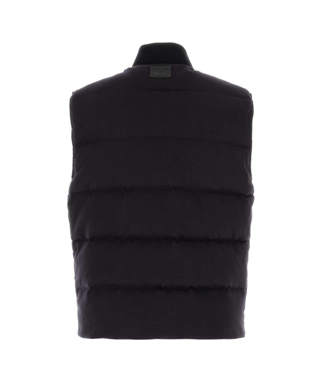 DOLCE&GABBANA Черный хлопковый жилет, фото 2