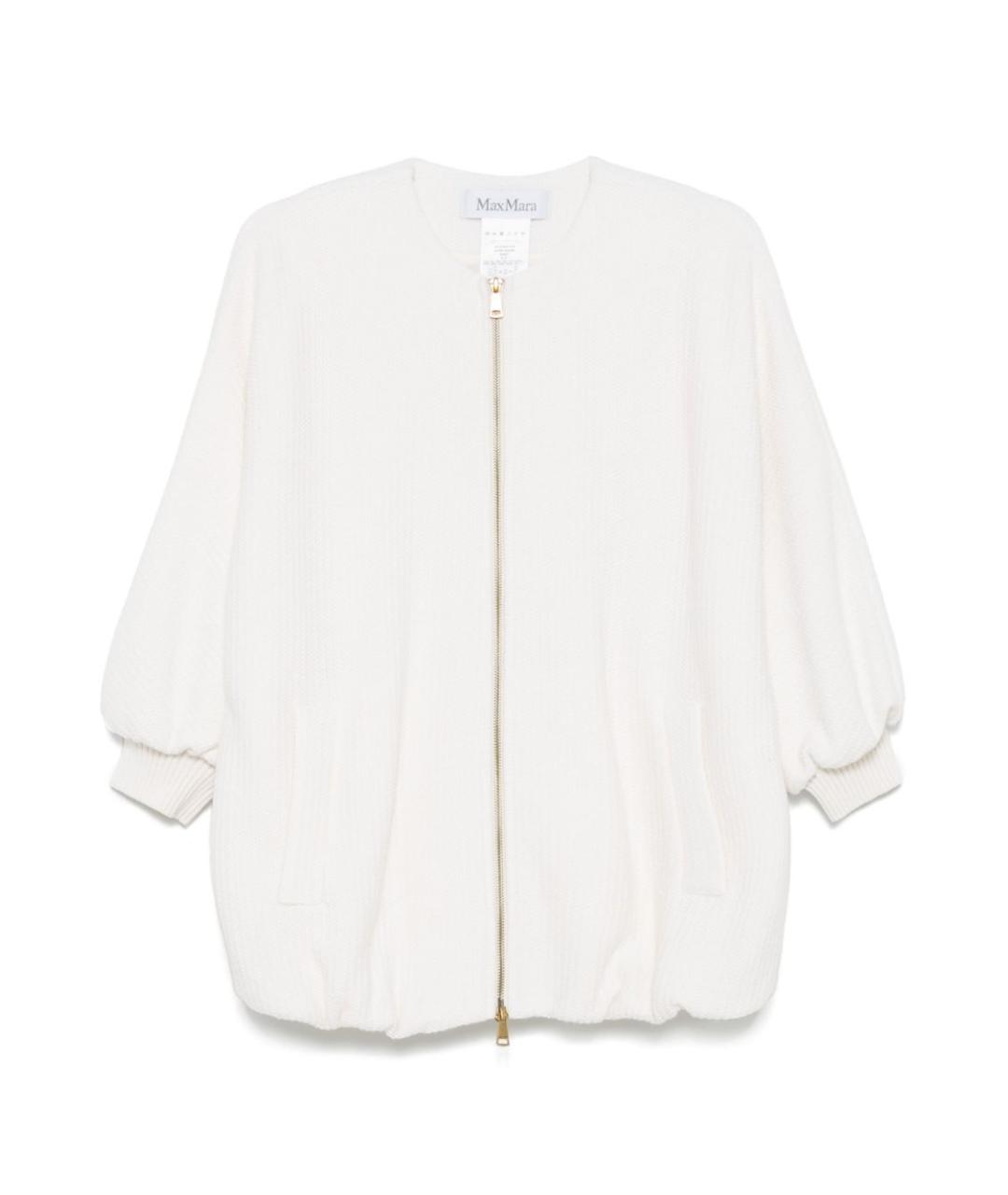 MAX MARA Белая кашемировая куртка, фото 1