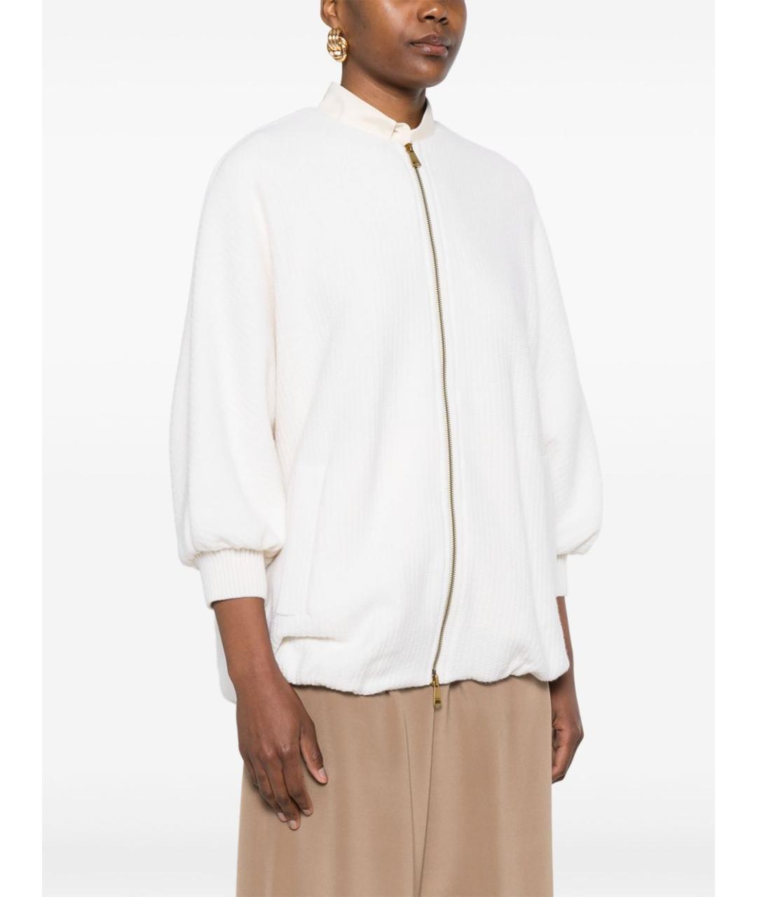 MAX MARA Белая кашемировая куртка, фото 3