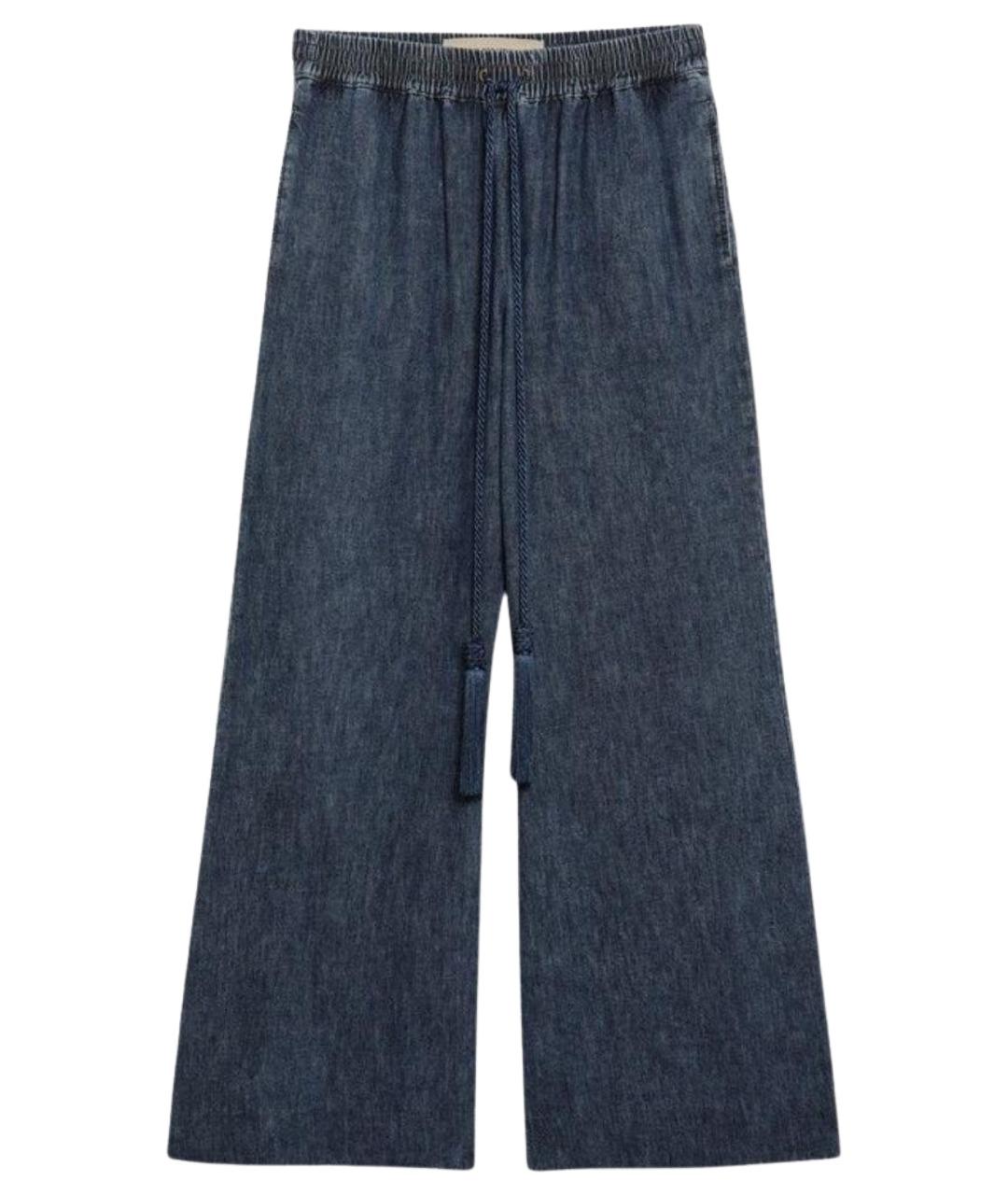 VALENTINO Синие хлопковые прямые джинсы, фото 1