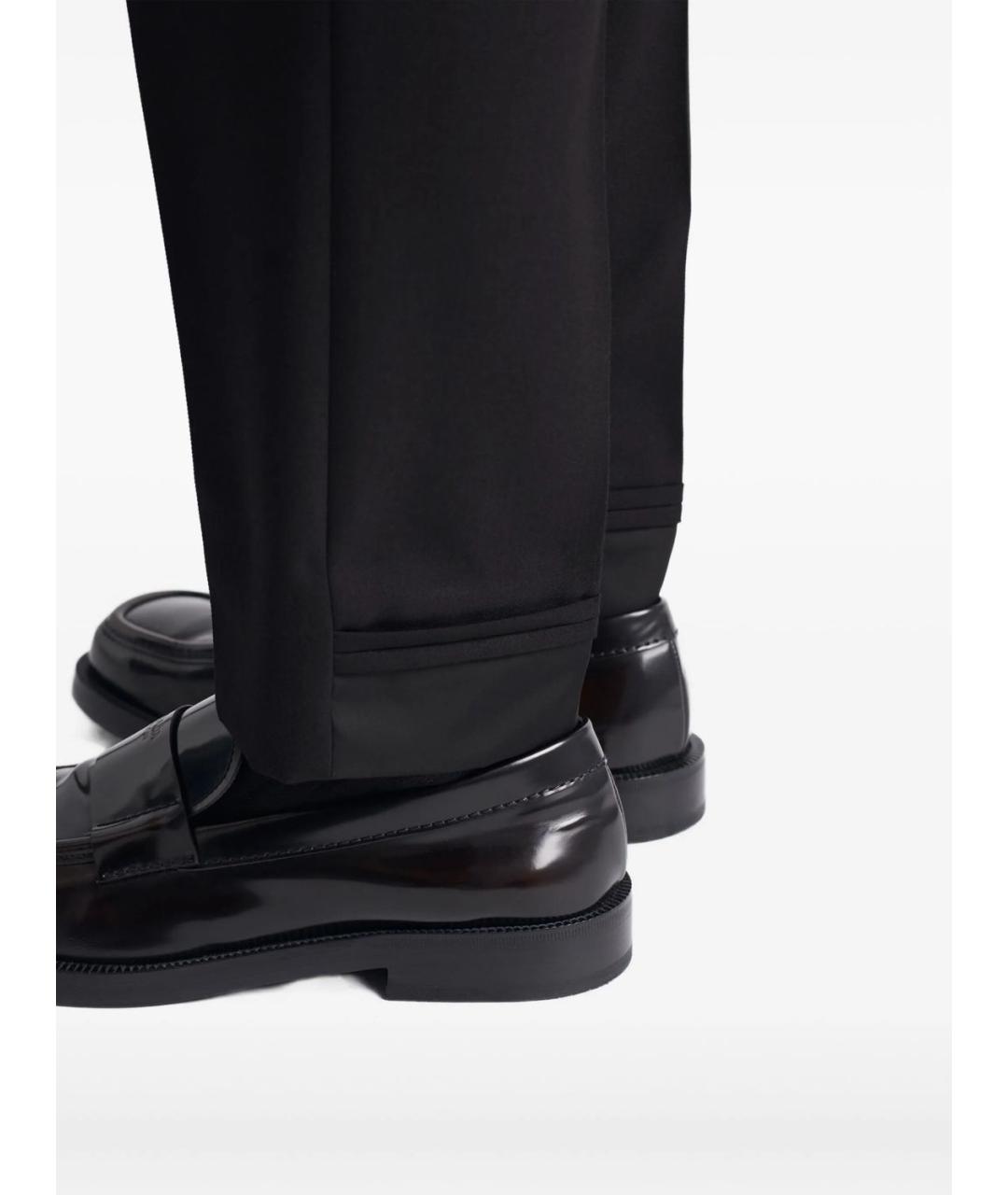 PRADA Черные шерстяные классические брюки, фото 2