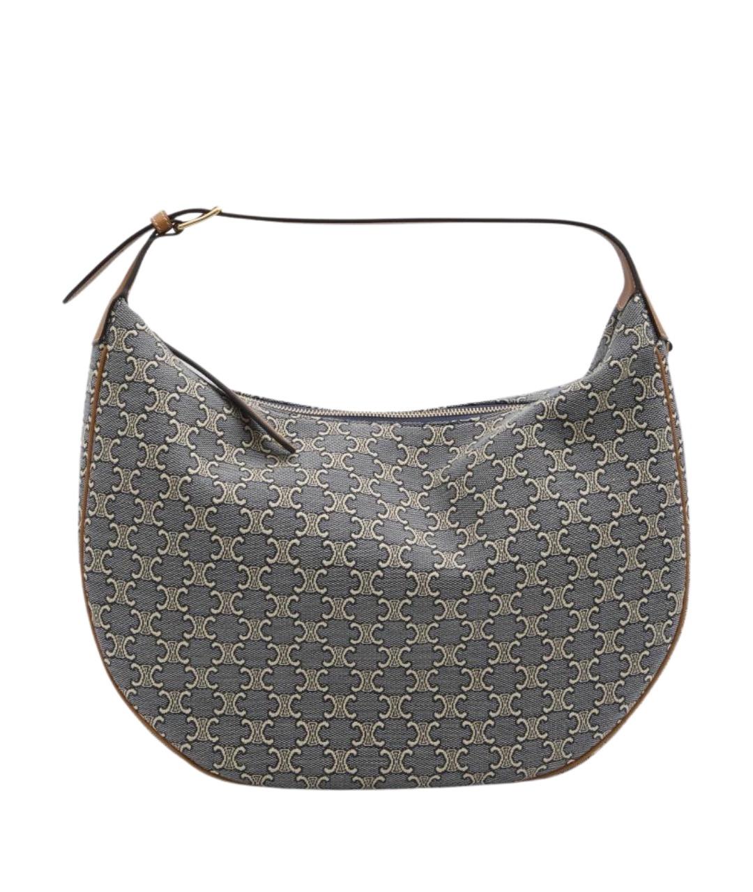 CELINE Синяя сумка с короткими ручками, фото 1