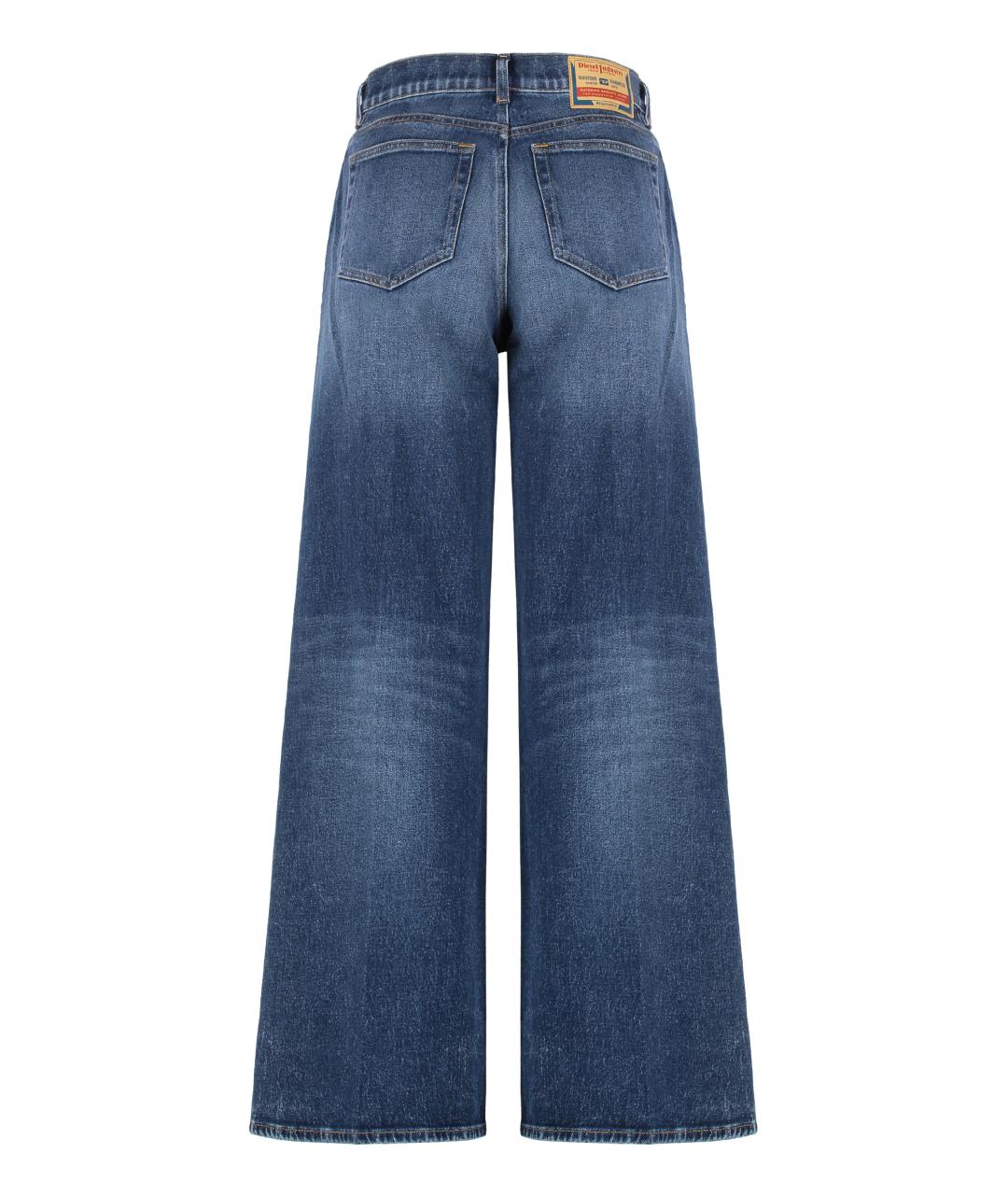 DIESEL Синие хлопковые прямые джинсы, фото 2