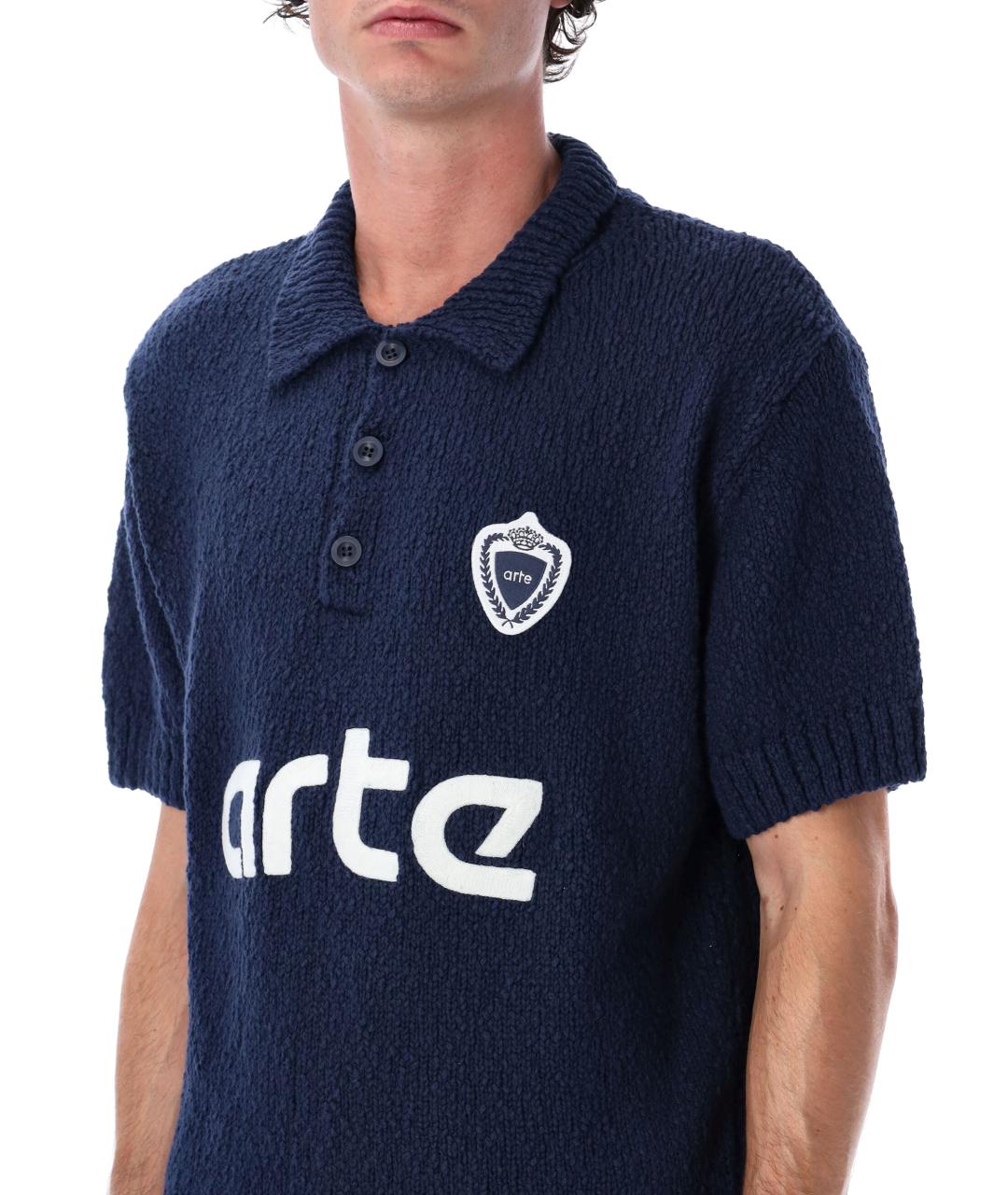 ARTE ANTWERP Темно-синий хлопковый джемпер / свитер, фото 3