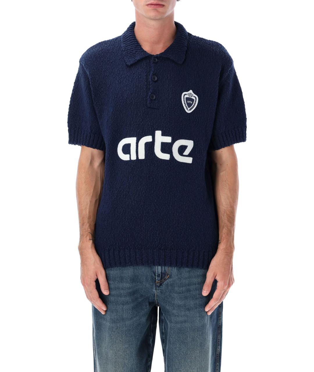 ARTE ANTWERP Темно-синий хлопковый джемпер / свитер, фото 1