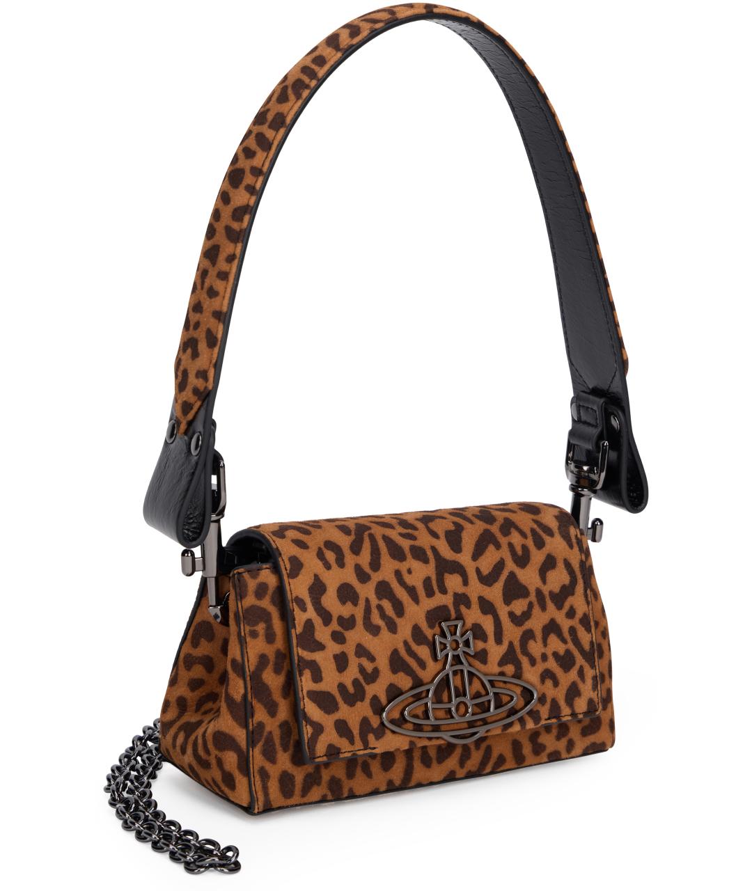 VIVIENNE WESTWOOD Коричневая сумка с короткими ручками, фото 2