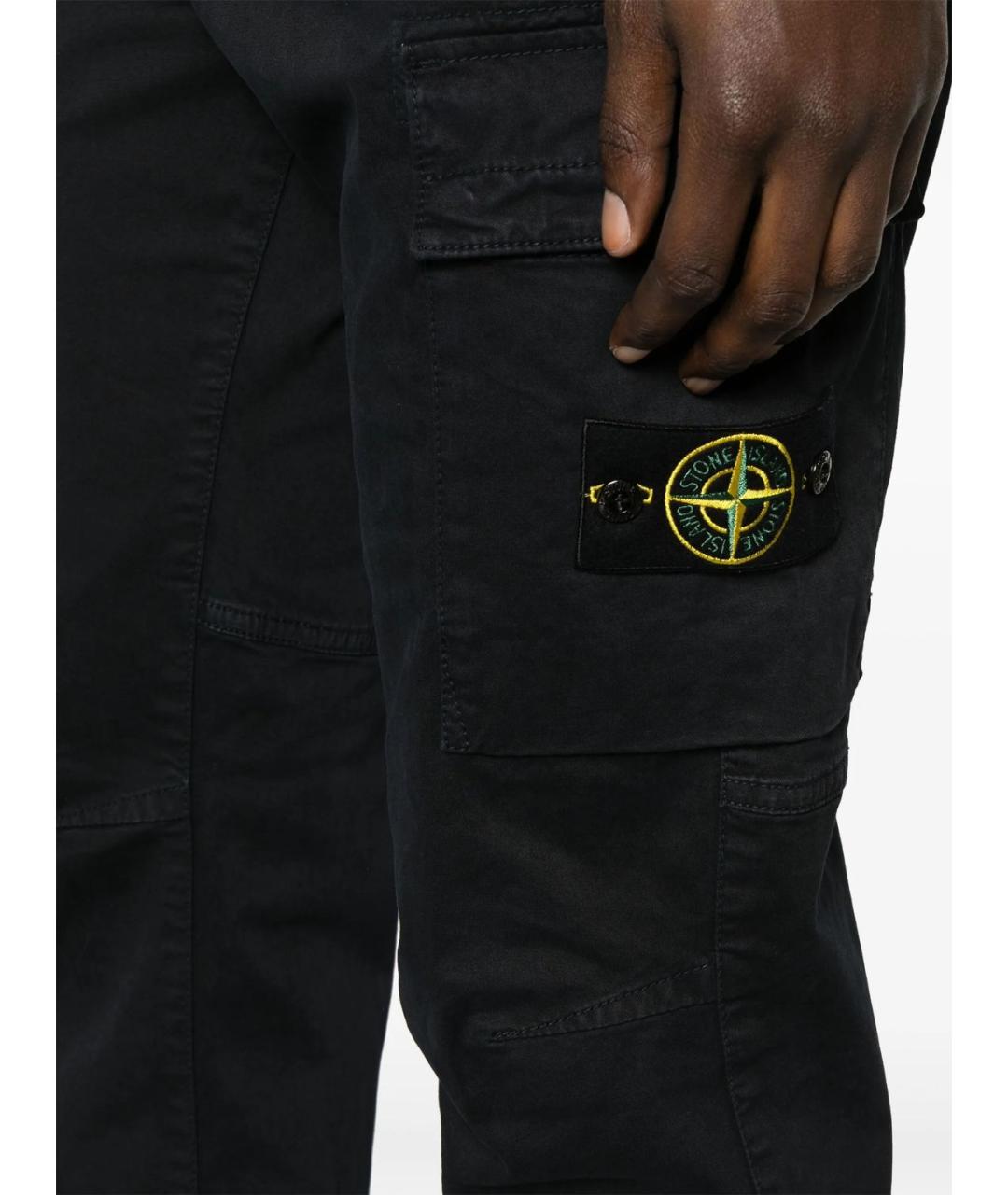 STONE ISLAND Хлопковые повседневные брюки, фото 4