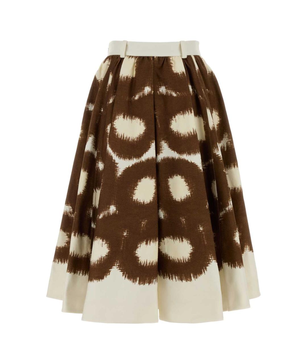 PRADA Мульти хлопковая юбка миди, фото 2