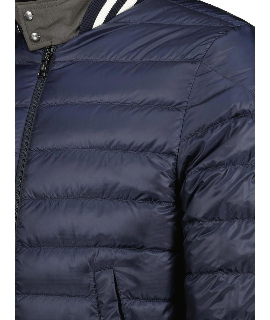 MONCLER Серая полиэстеровая куртка, фото 3