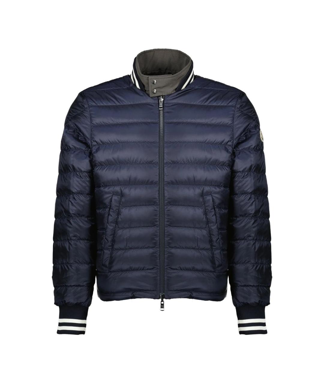 MONCLER Серая полиэстеровая куртка, фото 1