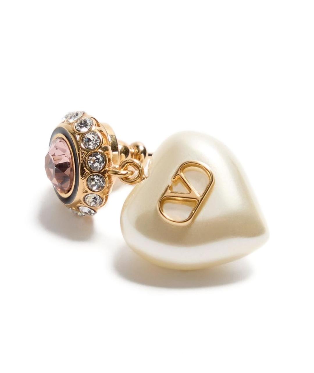 VALENTINO Золотые металлические серьги, фото 5