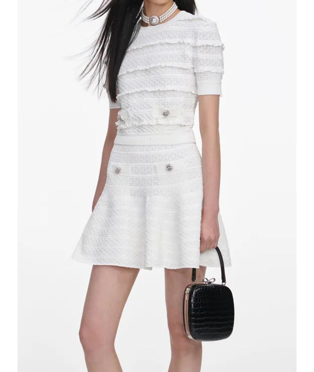 SELF-PORTRAIT Белая полиэстеровая футболка, фото 2