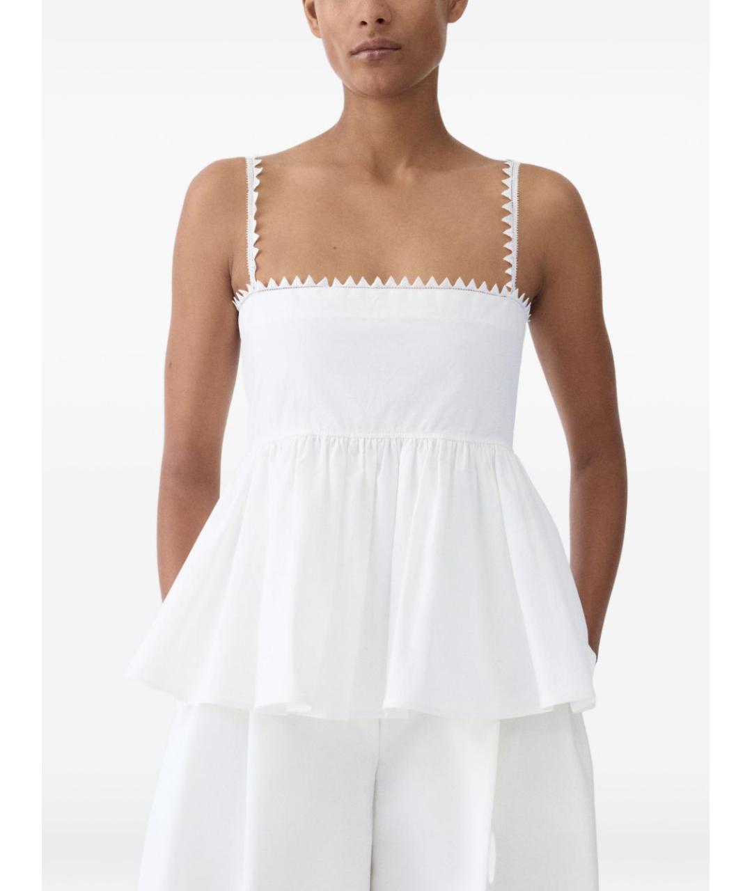 JACQUEMUS Белая хлопковая майка, фото 3