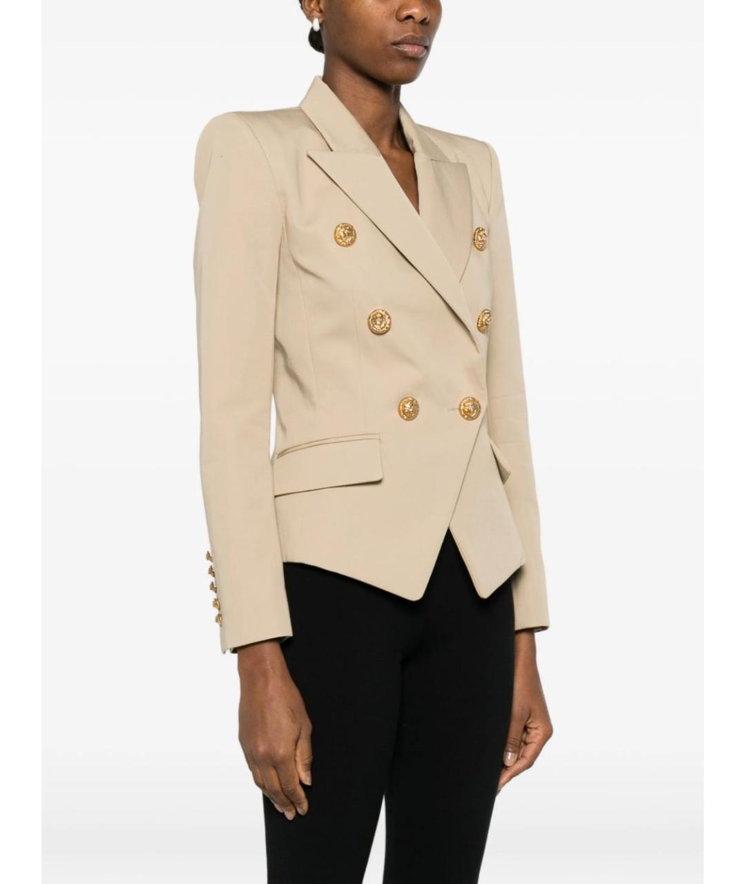 BALMAIN Бежевый жакет/пиджак, фото 3