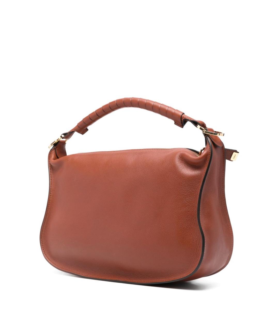CHLOE Коричневая кожаная сумка через плечо, фото 5
