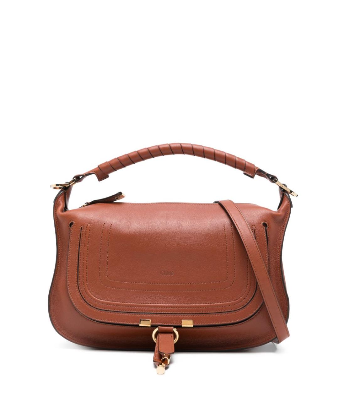 CHLOE Коричневая кожаная сумка через плечо, фото 1