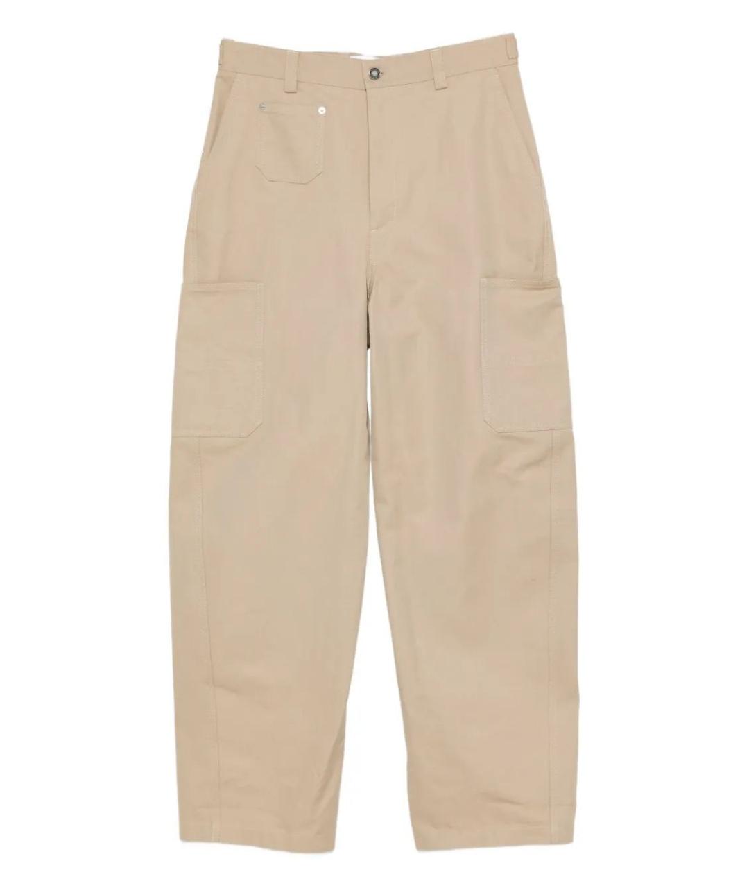 GIVENCHY Бежевые хлопковые повседневные брюки, фото 1