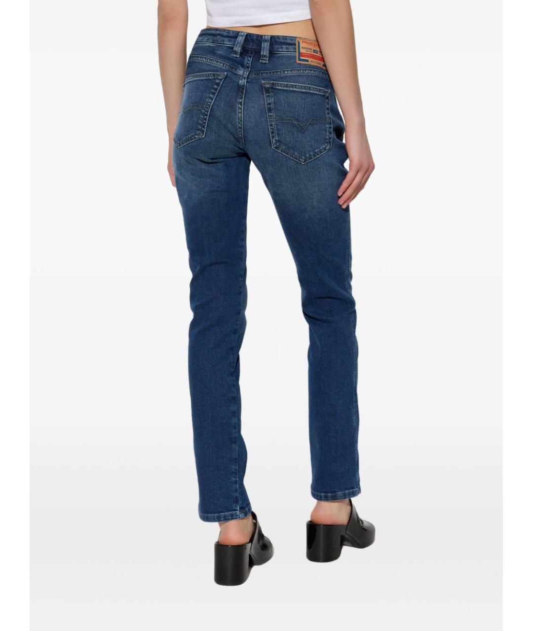 DIESEL Синие хлопковые прямые джинсы, фото 4