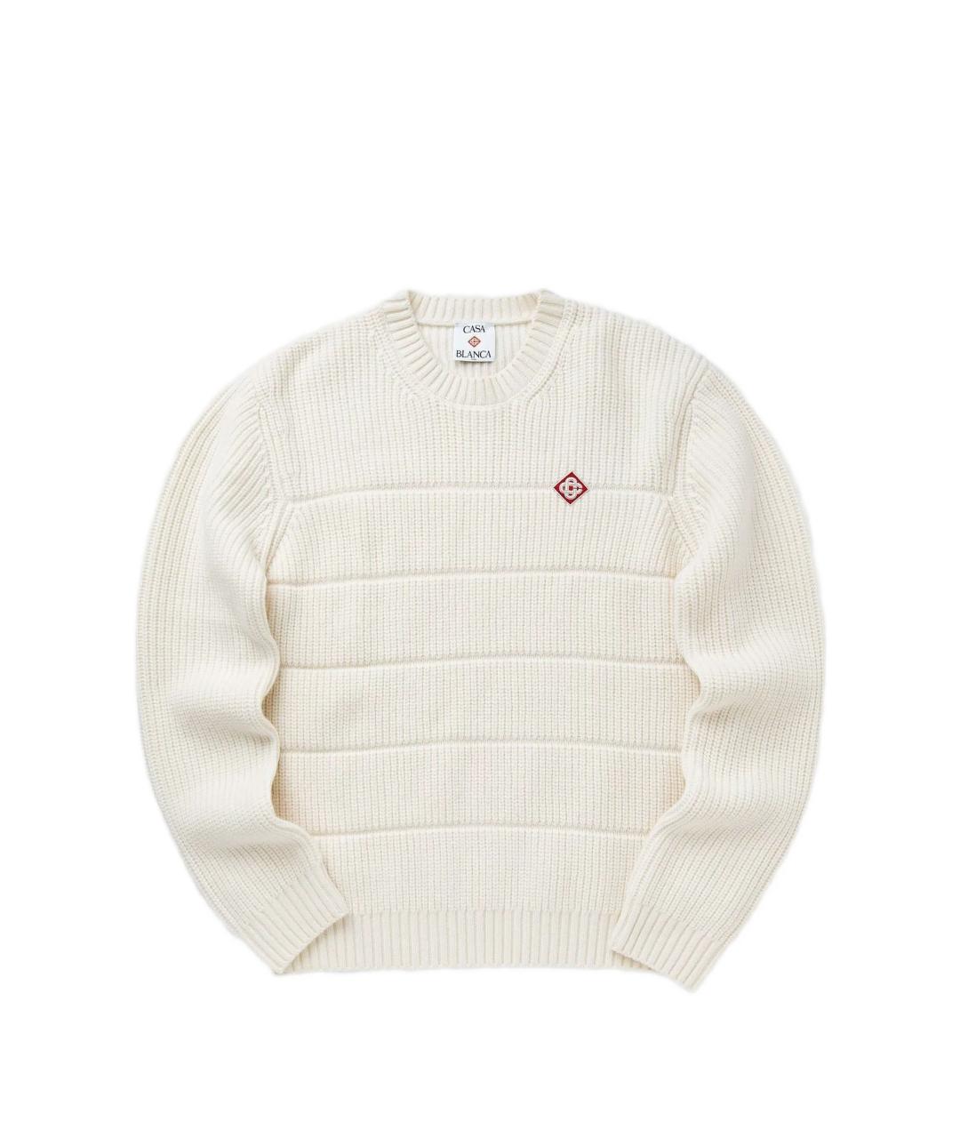 CASABLANCA Белый шерстяной джемпер / свитер, фото 1
