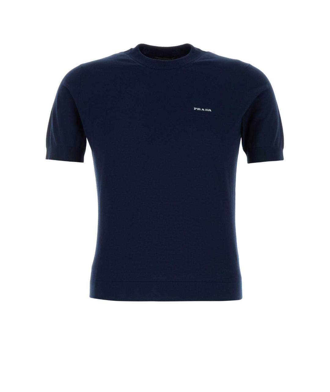 PRADA Синий хлопковый джемпер / свитер, фото 1