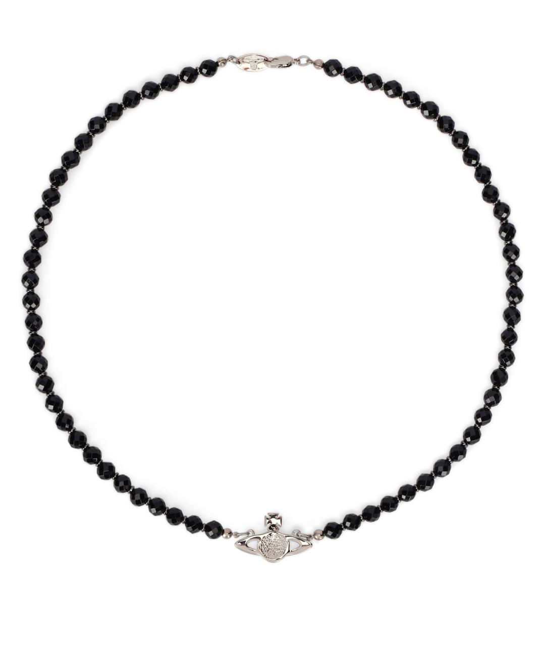 VIVIENNE WESTWOOD Черное металлическое колье, фото 3