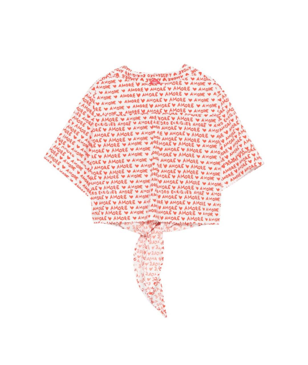 ALESSANDRO ENRIQUEZ Красная хлопковая рубашка, фото 2