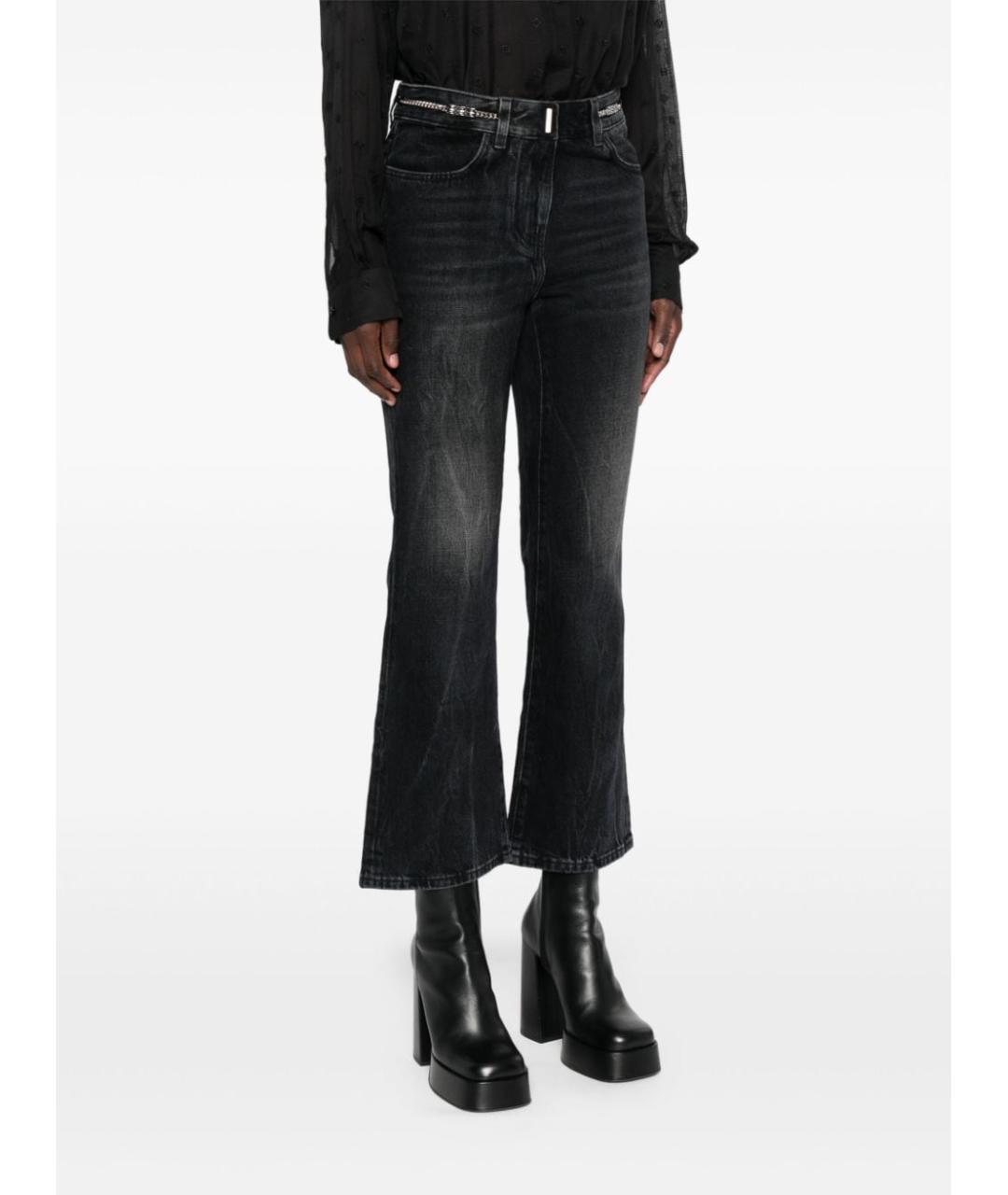 GIVENCHY Черные хлопковые прямые джинсы, фото 4