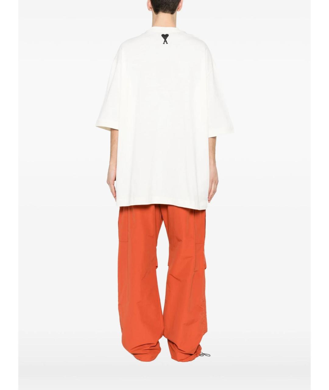 Ami Paris Белая хлопковая футболка, фото 2