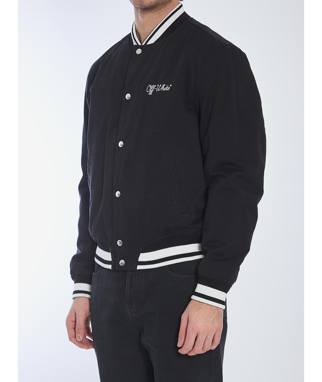 OFF-WHITE Черная хлопковая куртка, фото 2