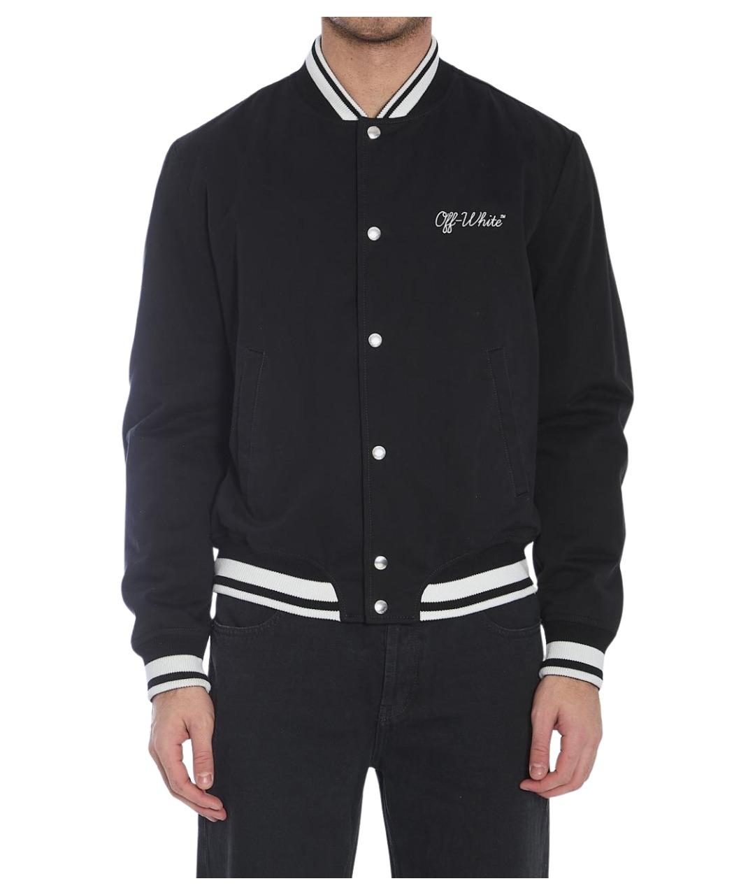 OFF-WHITE Черная хлопковая куртка, фото 1