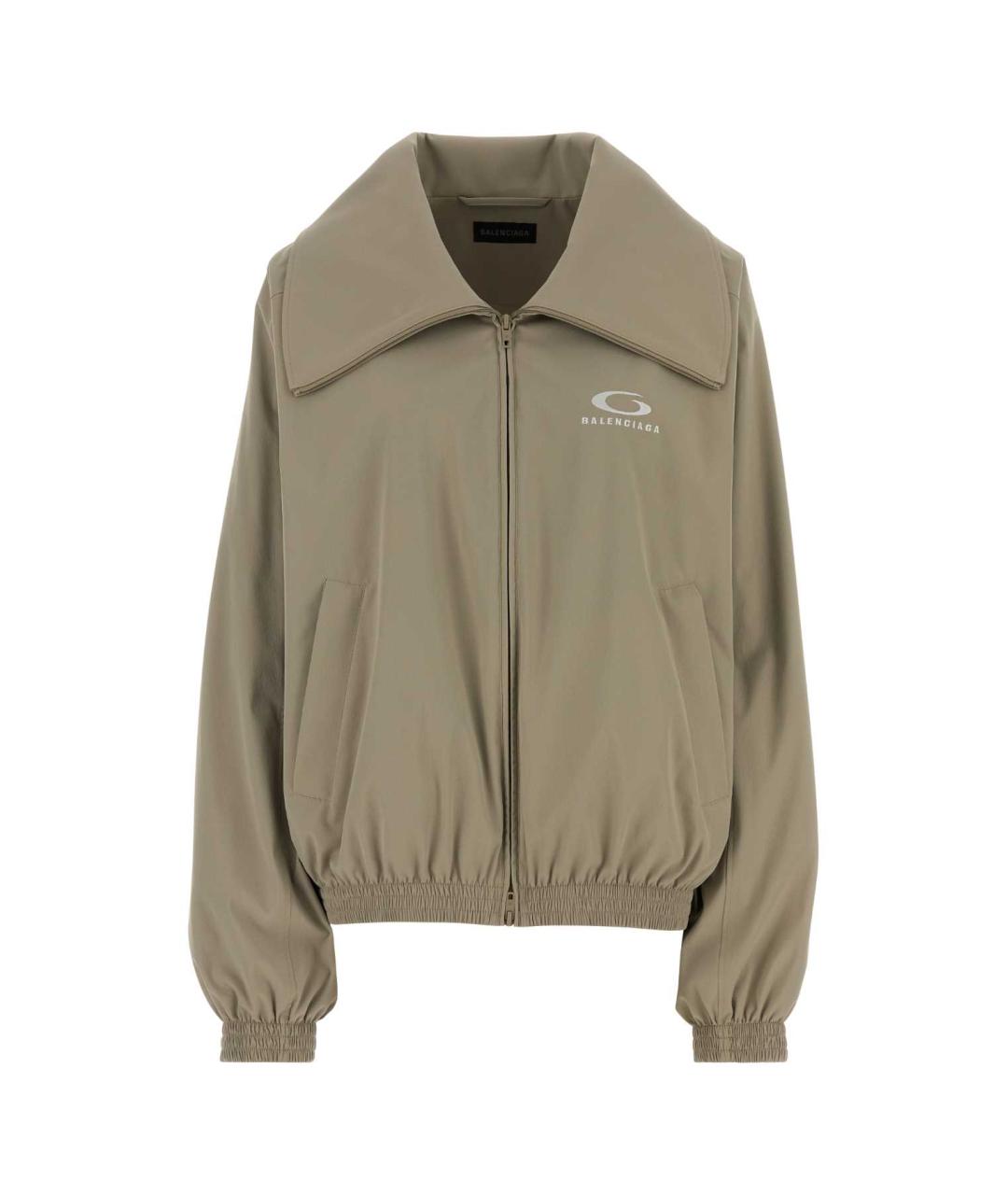 BALENCIAGA Бежевая полиэстеровая куртка, фото 1
