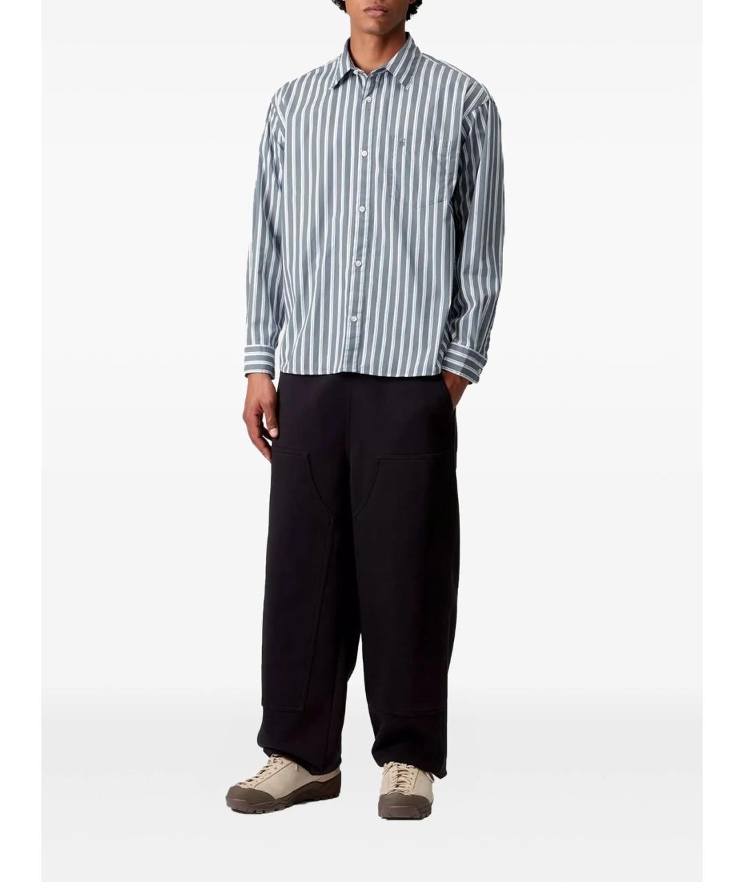 CARHARTT WIP Серая хлопковая кэжуал рубашка, фото 3