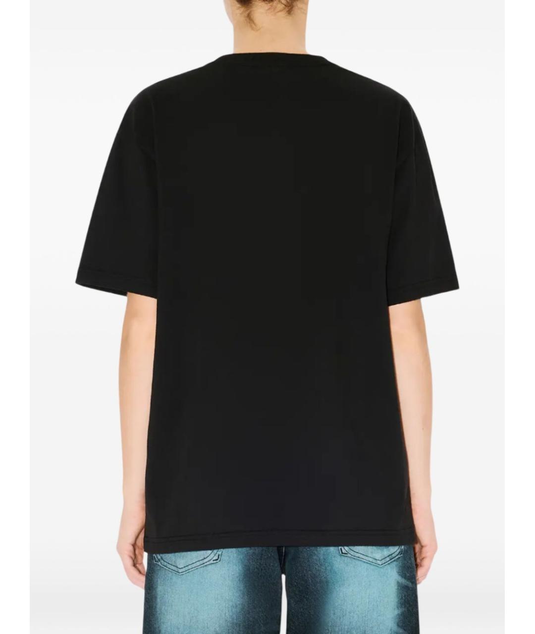 KENZO Черная хлопковая футболка, фото 2