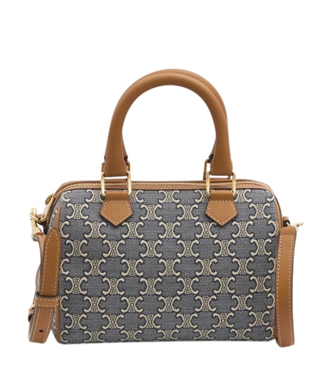 CELINE Синяя сумка с короткими ручками, фото 1