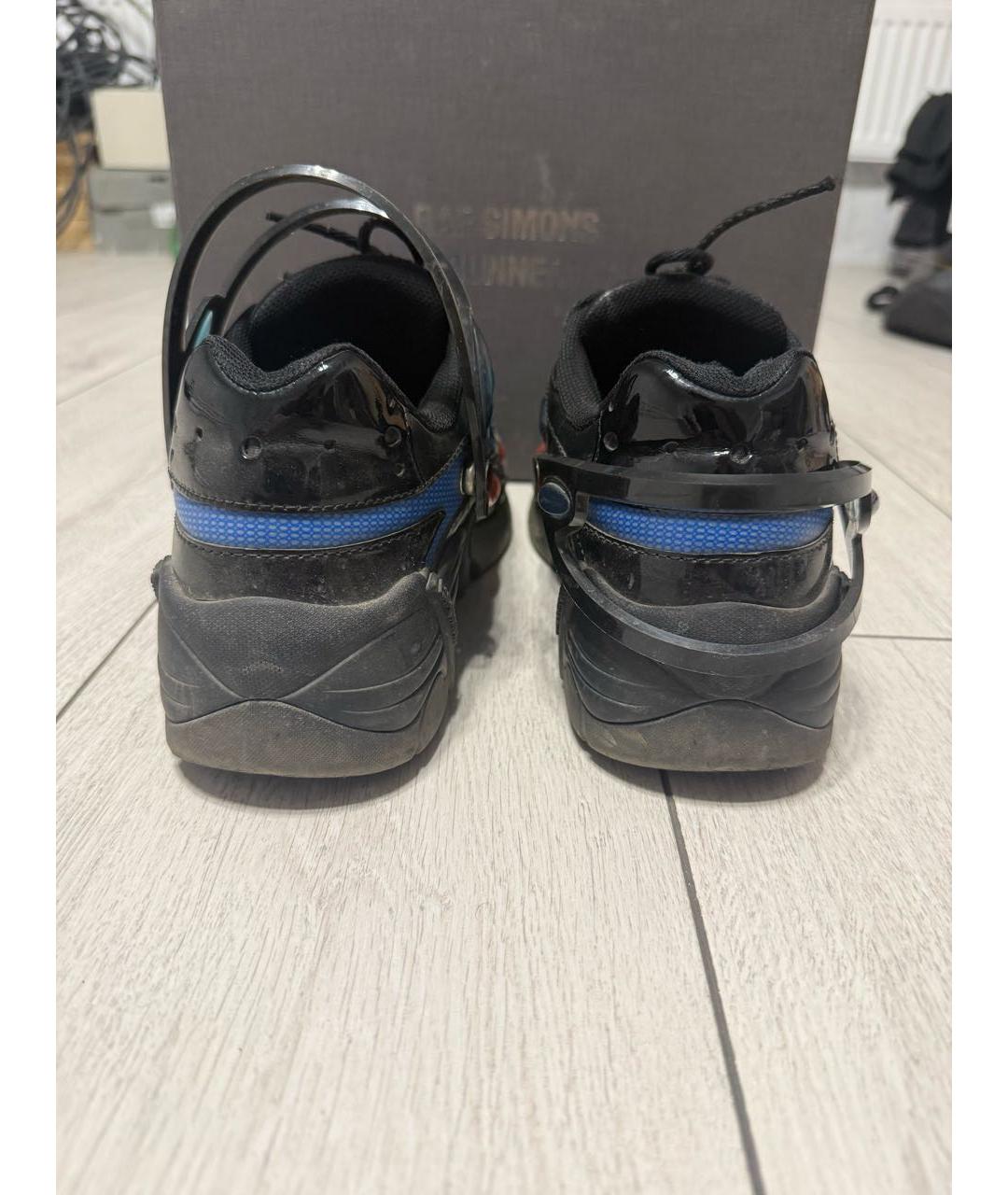 RAF SIMONS Синие низкие кроссовки / кеды, фото 4